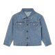 Disney Kleinkinder Jeansjacke, mit großem Rückenprint, 122/128. Mickey - B-Ware neuwertig