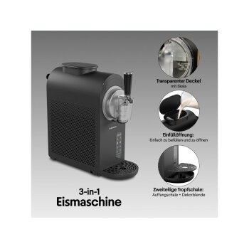 SILVERCREST® 3 in 1 Eiscreme-, Slushy und Kaltgetränke Maschine SESK 210 A1 - B-Ware gut