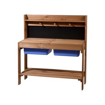 DOBAR Matschküche für Kinder, aus Holz, mit...