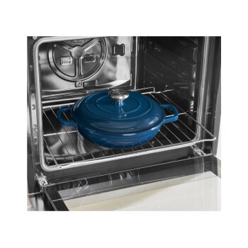 SILVERCREST® Premium-Gusseisenservierpfanne, Ø 25 cm (Blau) - B-Ware sehr gut