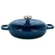 SILVERCREST® Premium-Gusseisenservierpfanne, Ø 25 cm (Blau) - B-Ware sehr gut