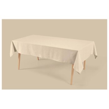 LIVARNO® Tischdecke mit Leinen, 140 x 240 cm (Beige) - B-Ware neuwertig