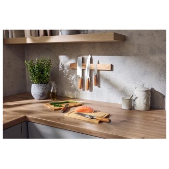 SILVERCREST® Küchenmesser Holz-Griff (Santokumesser) - B-Ware neuwertig