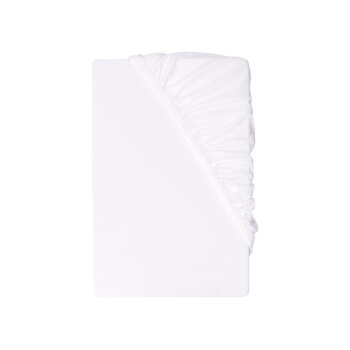 LIVARNO Spannbettlaken, Mikrofaser Jersey, 180-200 cm, weiß - B-Ware sehr gut