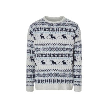 LIVERGY® Herren Weihnachtspullover, in weicher...
