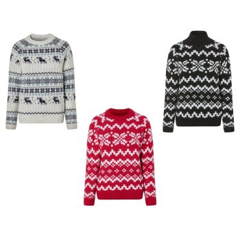 ESMARA® Damen Weihnachtspullover, in weicher...