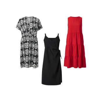 ESMARA® Damen Kleid, moderner Midi-Länge - B-Ware