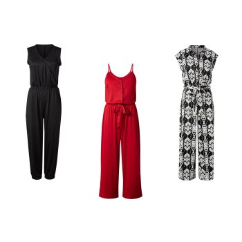 ESMARA® Damen Jumpsuit, optimal Passform durch...