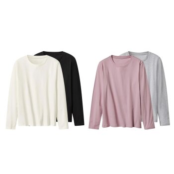 ESMARA® Damen Langarmshirt, 2 Stück - B-Ware