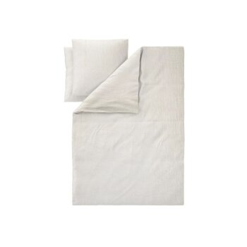 LIVARNO® Musselin-Bettwäsche, 200 x 220 cm (Creme) - B-Ware sehr gut