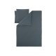 LIVARNO® Luxus-Satin-Bettwäsche, 200 x 220 cm, navy - B-Ware neuwertig