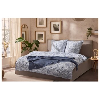 LIVARNO® Jersey-Spannbettlaken, 180-200 x 200 cm (Blau) - B-Ware neuwertig