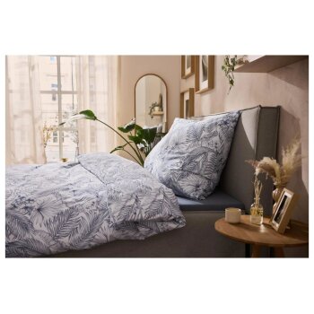 LIVARNO® Jersey-Spannbettlaken, 180-200 x 200 cm (Blau) - B-Ware neuwertig