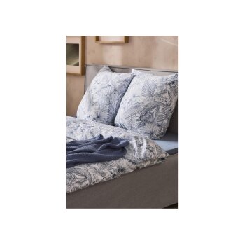LIVARNO® Jersey-Spannbettlaken, 180-200 x 200 cm (Blau) - B-Ware neuwertig