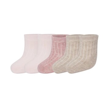 LUPILU® Baby Söckchen, 5 Paar (rosa/grau, 11-14) - B-Ware sehr gut