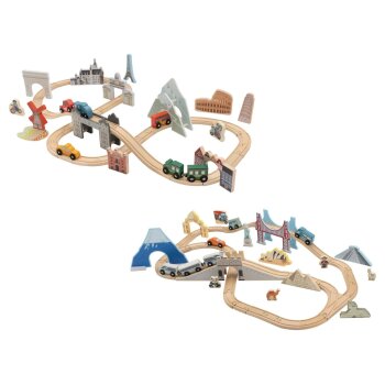 LUPILU® Holzeisenbahn-Set »Europareise /...