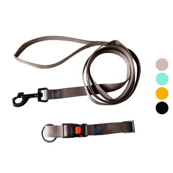 KARLIE Hundehalsband mit Leine, ca. 200 cm - B-Ware