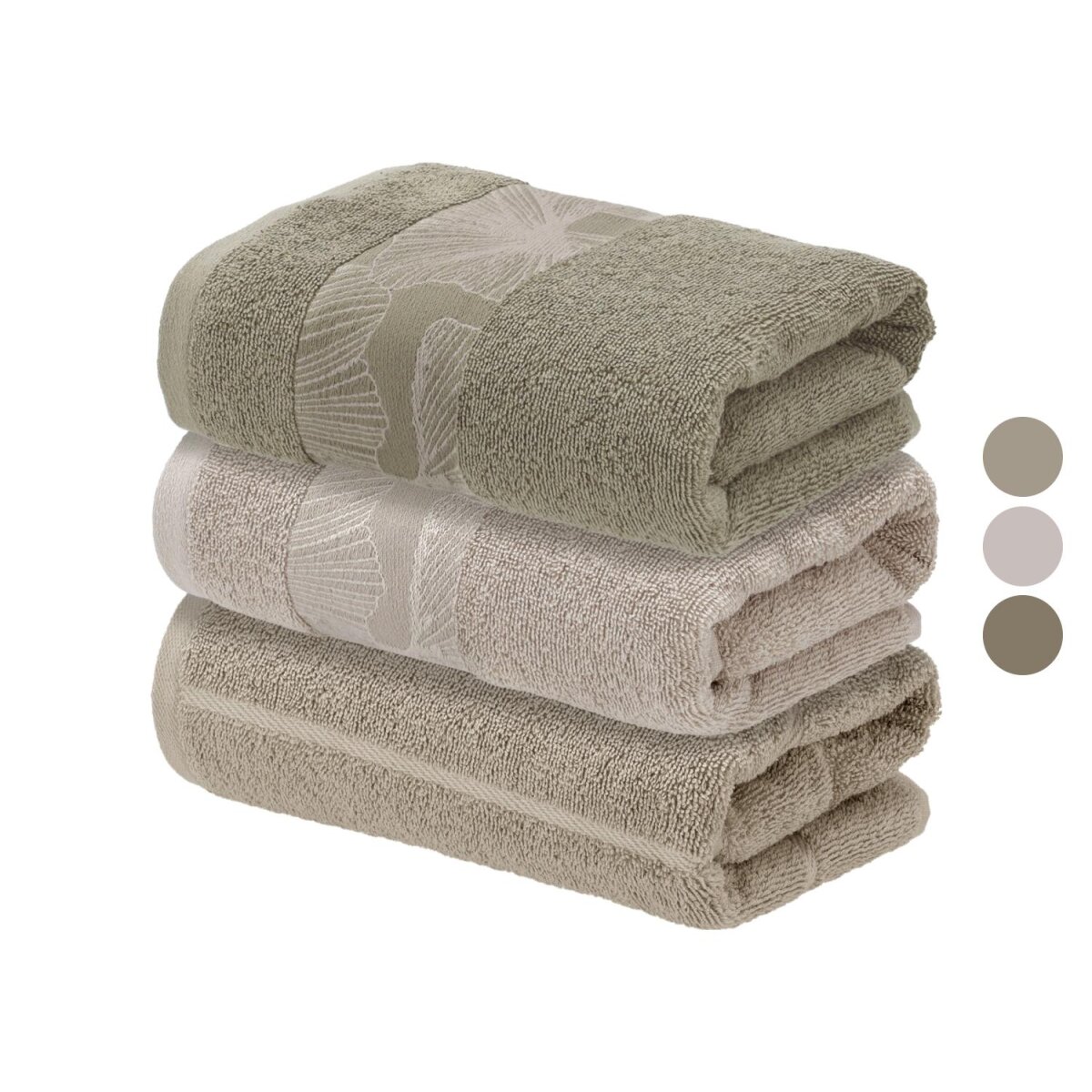 LIVARNO® Frottier-Handtücher, 2 Stück, 50 x 100 cm