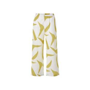 ESMARA® Damen Hose mit Leinen (Weiß/Grün, 38) - B-Ware neuwertig