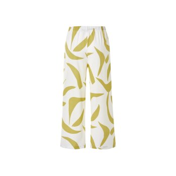 ESMARA® Damen Hose mit Leinen (Weiß/Grün, 38) - B-Ware neuwertig