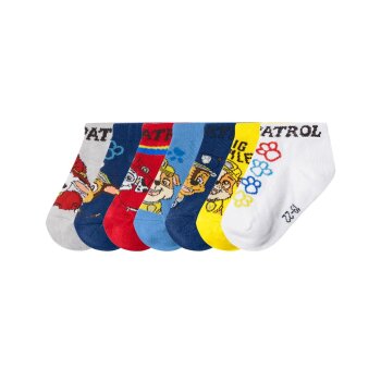 LUPILU® Kinder Socken »Paw Patrol«, 7 Paar (grau/blau/weiß/rot/gelb, 27-30) - B-Ware neuwertig