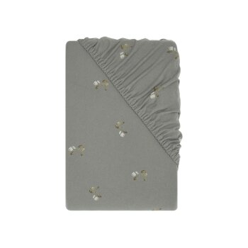 LIVARNO® Jersey-Spannbettlaken, 180-200 x 200 cm (Blumen) - B-Ware neuwertig