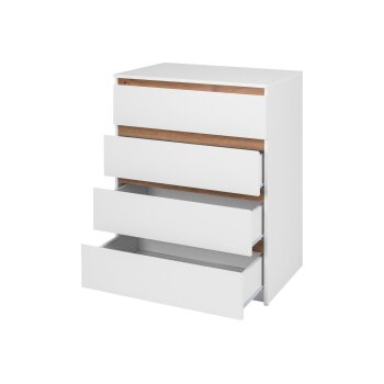 LIVARNO® Kommode »Genf« mit 4 Schubladen und Wechselblende, weiß - B-Ware neuwertig