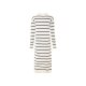 ESMARA® Damen Kleid, aus weicher Feinstrick-Qualität (beige/navy/Streifen, L(44/46)) - B-Ware neuwertig