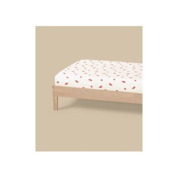 LIVARNO® Jersey-Spannbettlaken, 90-100 x 200 cm (Wassermelone) - B-Ware neuwertig