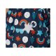 LUPILU® Baby Schneeoverall, dreiteilige Kapuze mit Gummizug (marine/gemustert, 86) - B-Ware neuwertig