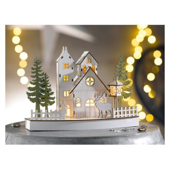 LIVARNO home LED-Weihnachtsdorf, Kirche - B-Ware sehr gut