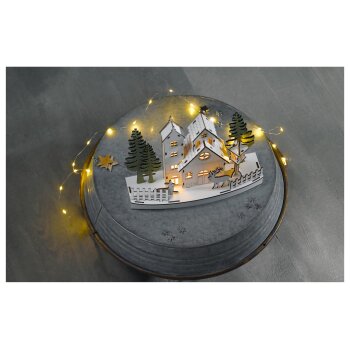 LIVARNO home LED-Weihnachtsdorf, Kirche - B-Ware sehr gut