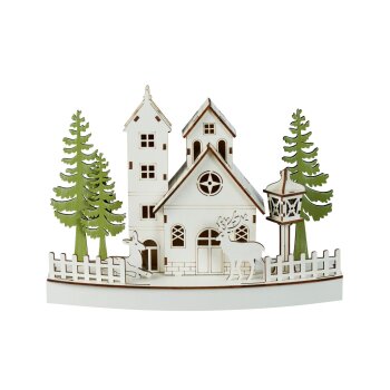 LIVARNO home LED-Weihnachtsdorf, Kirche - B-Ware sehr gut