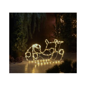 LIVARNO home 3D-Lichterschlauchfigur, Schlitten - B-Ware...