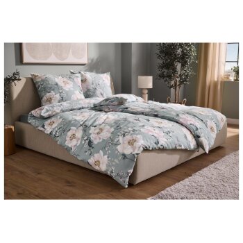 LIVARNO® Bettwäsche, aus Renforcé, 200 x 220 cm, Pfingstrosen - B-Ware neuwertig