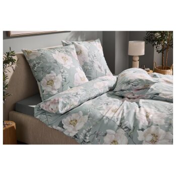 LIVARNO® Bettwäsche, aus Renforcé, 200 x 220 cm, Pfingstrosen - B-Ware neuwertig