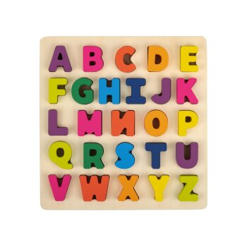 LUPILU® Buchstaben-Steckspiel / Zahlen-Puzzle / Körper-Puzzle (ABC-Puzzle) - B-Ware sehr gut