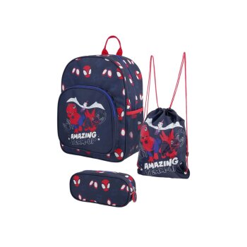Rucksack mit Turnbeutel und Federmäppchen...