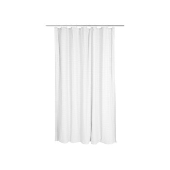 LIVARNO® Premium Seersucker Duschvorhang, 180 x 200 cm (Weiß) - B-Ware neuwertig