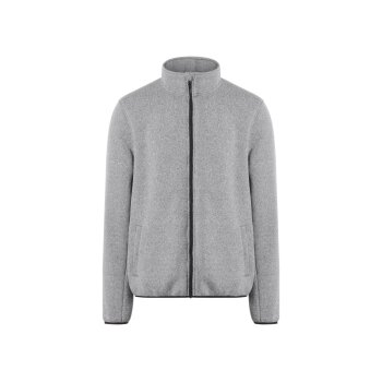 ESMARA MEN Herren Strickfleece-Jacke (Grau, L (52/54)) -...