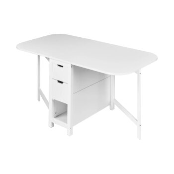 LIVARNO® Klapptisch, mit Schubkasten, weiß - B-Ware neuwertig
