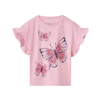 lupilu® Mädchen T-Shirts / Jungen T-Shirts, 2 Stück (rosa/pink, 110/116) - B-Ware neuwertig