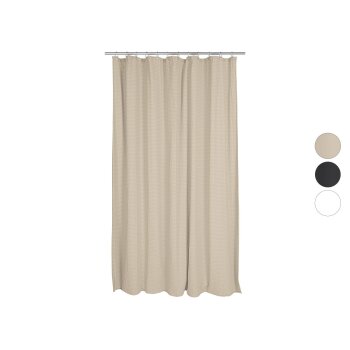 LIVARNO® Premium Seersucker Duschvorhang, 180 x 200...