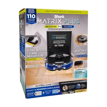 SHARK 2-in-1 Wisch- und Staubsaugerroboter Matrix Plus RV26201EEU, schwarz - B-Ware sehr gut