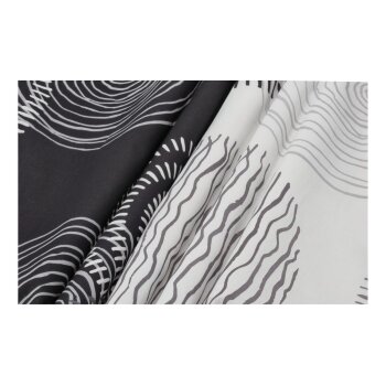 LIVARNO® Doppelseitige, baumwollverstärkte Bettwäsche, 160 x 200 cm, Kreise - B-Ware neuwertig