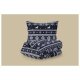 LIVARNO® Fleece-Bettwäsche, 140 x 200 cm, 70 x 90 cm dunkelblau/weiß - B-Ware sehr gut