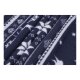 LIVARNO® Fleece-Bettwäsche, 140 x 200 cm, 70 x 90 cm dunkelblau/weiß - B-Ware sehr gut