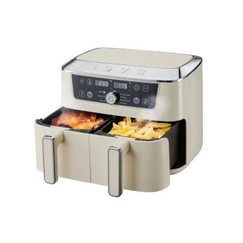 SILVERCREST® Doppelzonen-Heißluftfritteuse »Retro 1973 - SHFDDR 2600 C2« - B-Ware sehr gut