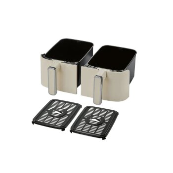 SILVERCREST® Doppelzonen-Heißluftfritteuse »Retro 1973 - SHFDDR 2600 C2« - B-Ware sehr gut