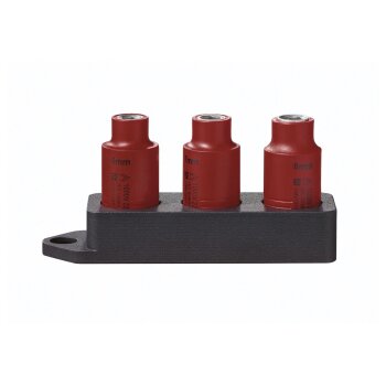 PARKSIDE® Bit-Stecknuss-Set / Stecknuss-Set / Ratsche 3/8 Zoll (Stecknusssatz 10 mm 3/8“ 3tlg.) - B-Ware sehr gut